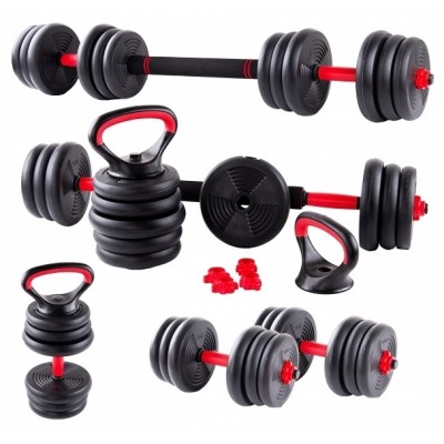 Set greutati fitness 6in1 FitTronic 40 kg