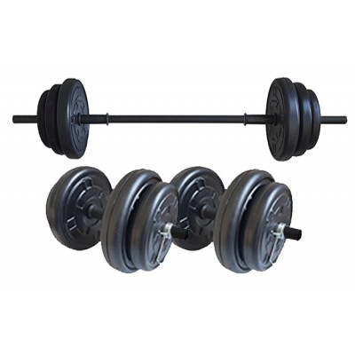 Set haltera si gantere Fittronic 25 Kg
