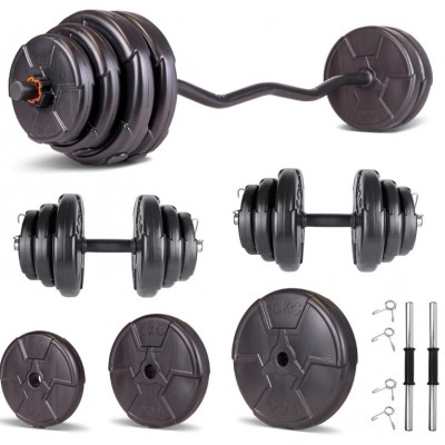 Set haltera si gantere reglabile baza Z PROGRESSIVE 65 KG