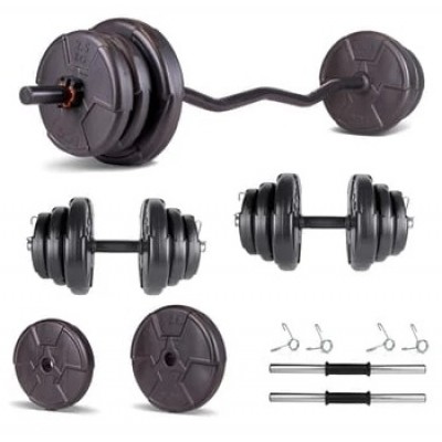 Set haltera si gantere reglabile PROGRESSIVE 25 KG