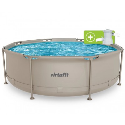 Piscina rotunda Virtufit Beige 244cm