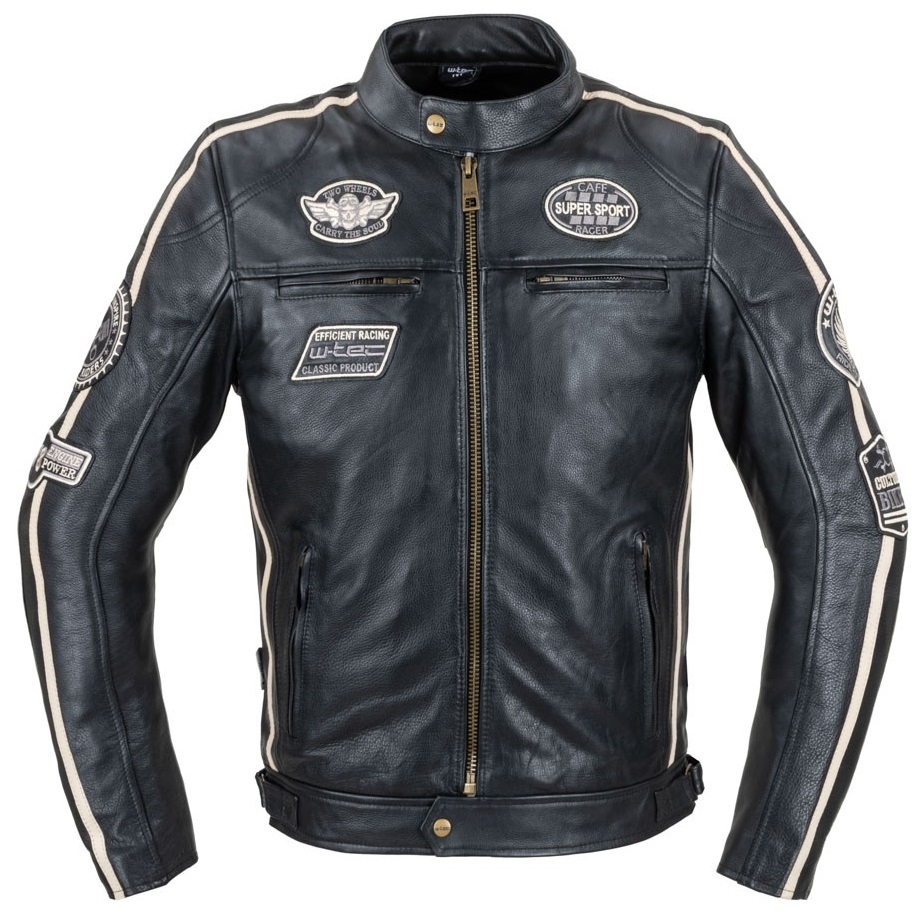 Geaca moto barbati piele W-Tec Makso