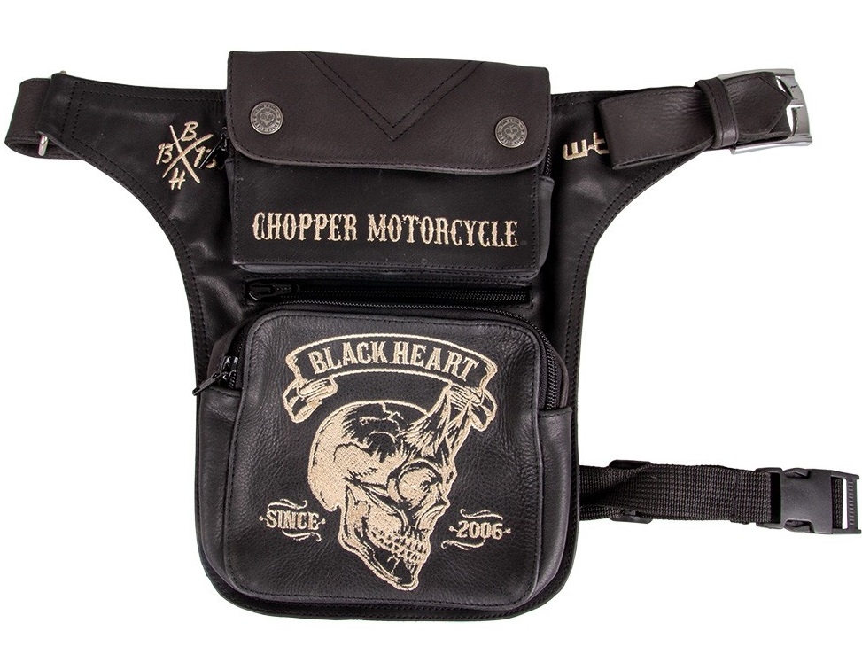 Geanta moto W-tec Black Heart Devil Skull