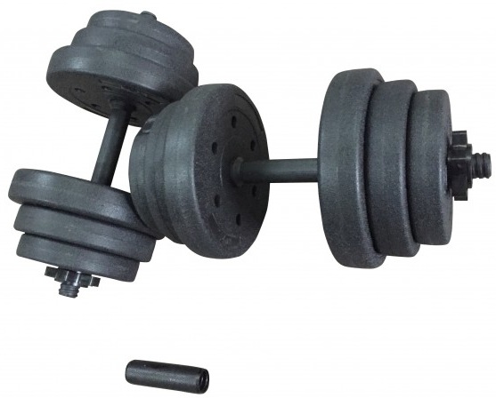 Set gantere reglabile ciment Dayu Fitness 22 kg