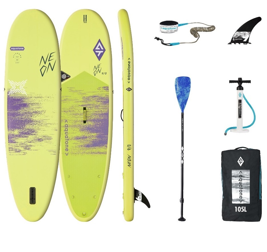 Paddle Board cu accesorii Aquatone Neon