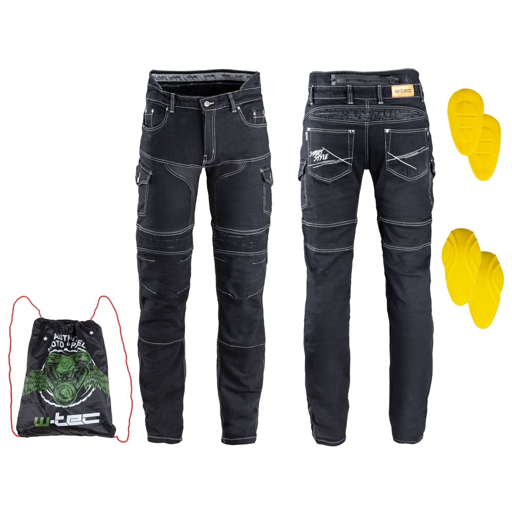 Pantaloni moto barbati jeans W-Tec Aredator EVO