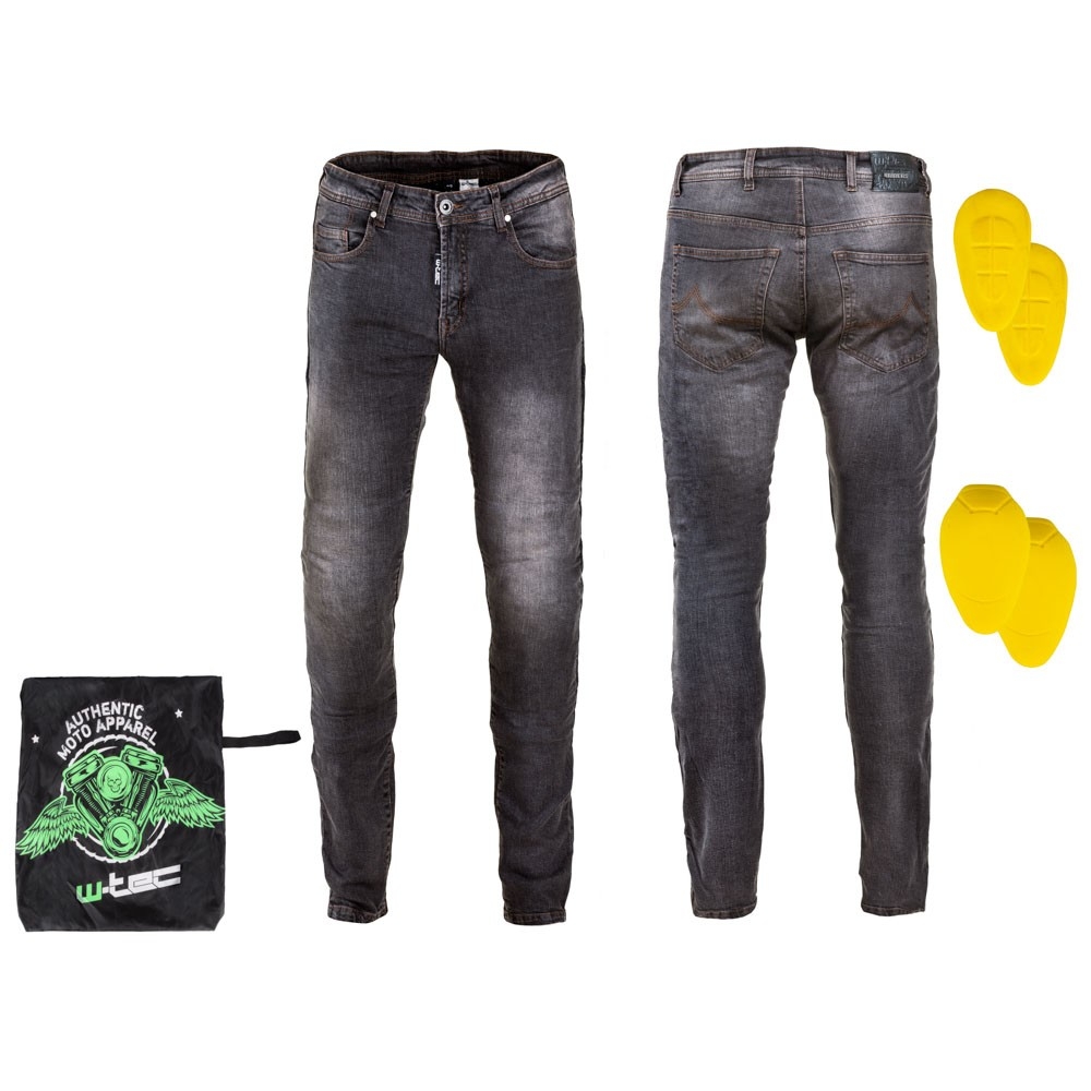 Pantaloni moto barbati jeans W-Tec Kancelor