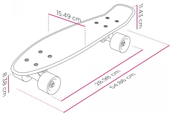 Pennyboard Street Surfing Pop Board Souper Black Dot