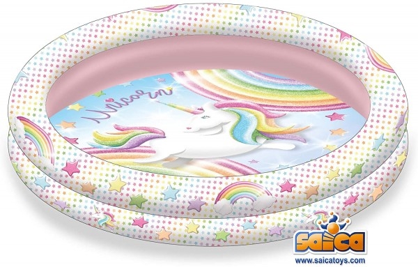 Piscina gonflabila Saica Unicorn 90 cm