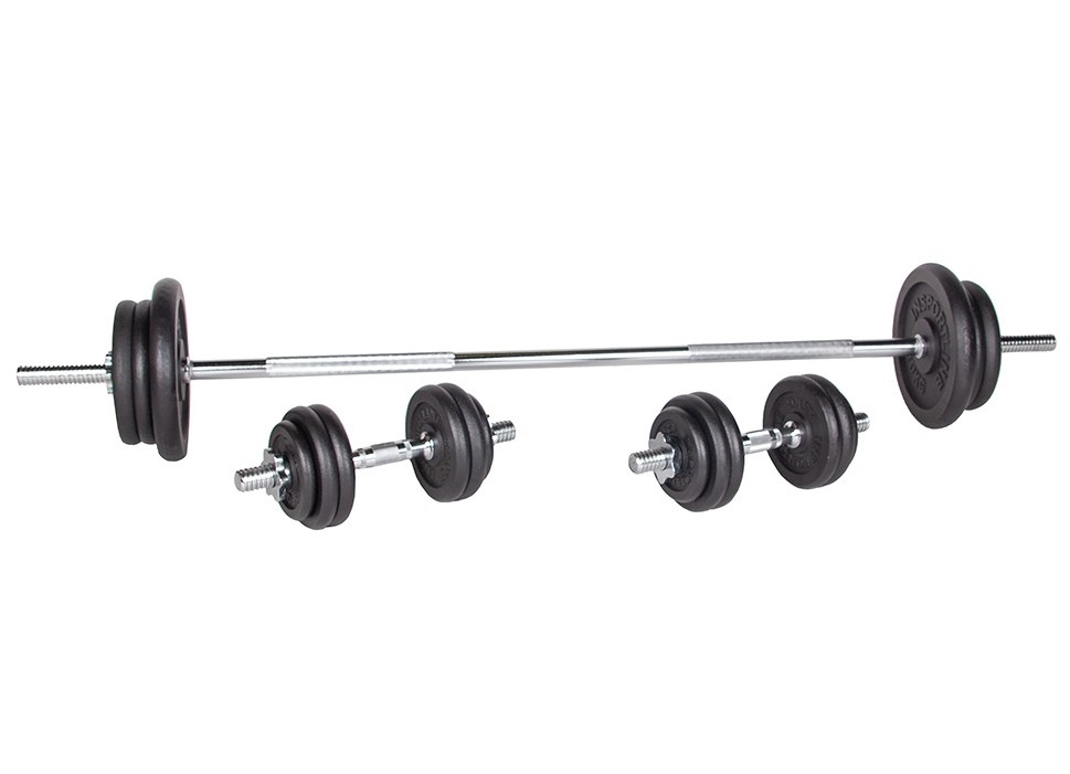 Set greutati fitness inSPORTline Castblack 80 Kg