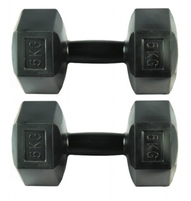 Set gantere FitTronic 2 x 5 Kg