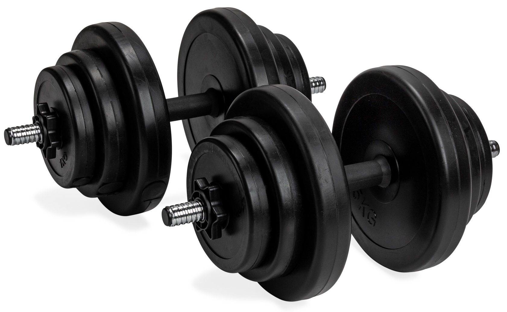 Set gantere reglabile vinil Virtufit 2 x 14 Kg