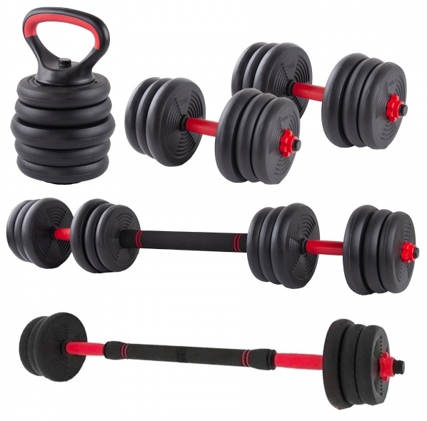 Set greutati fitness 6in1 FitTronic 30 kg