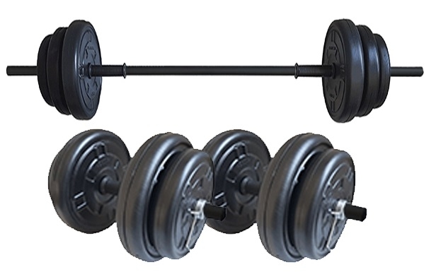 Set haltera si gantere Fittronic 45 Kg