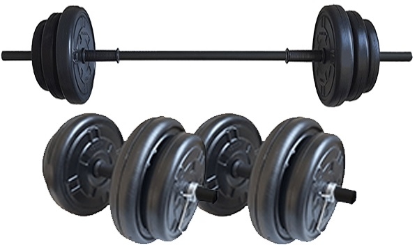 Set haltera si gantere Fittronic 85 Kg