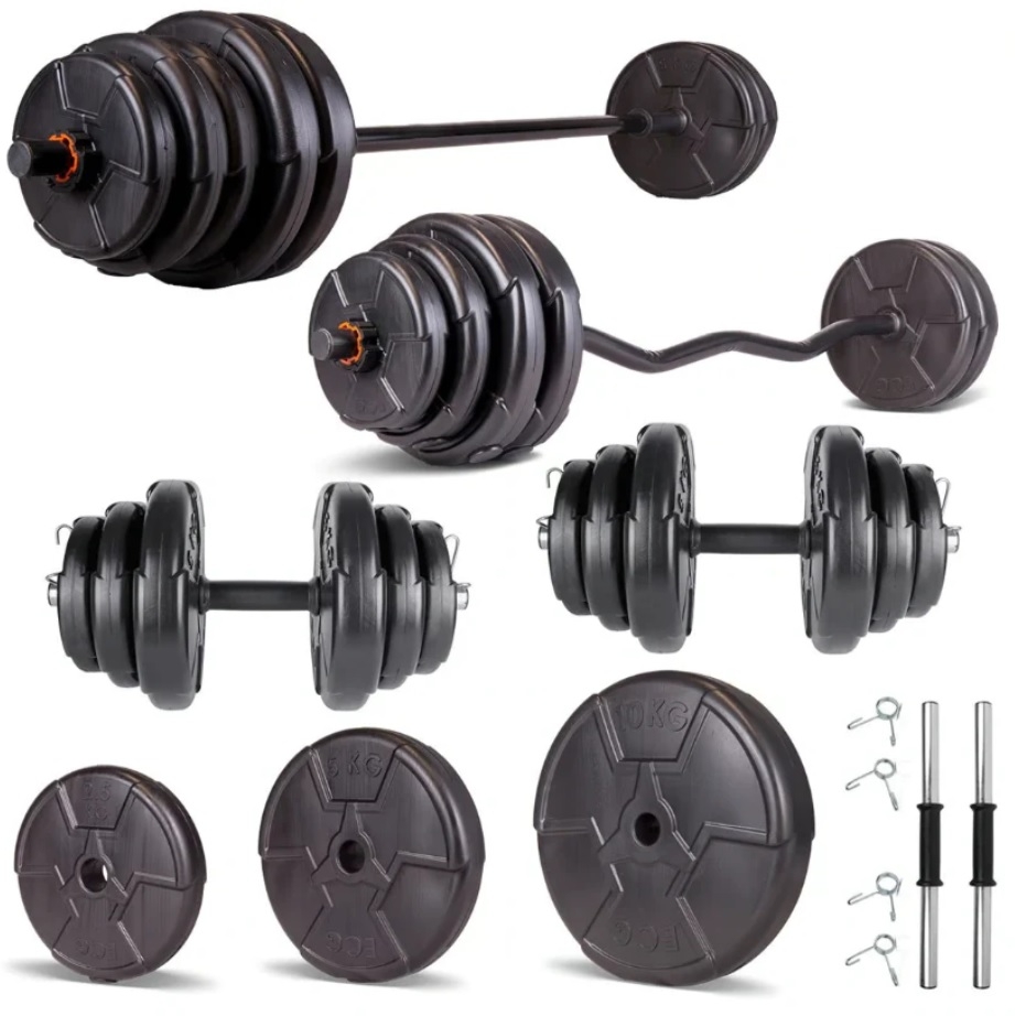 Set haltera si gantere reglabile PROGRESSIVE 78 KG